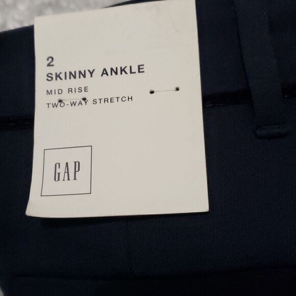GAP tuxedo stripe navy skinny pant - Picture 5 of 6